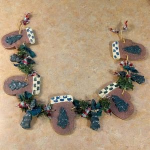 Folk Art Mittens Hanging Decoration